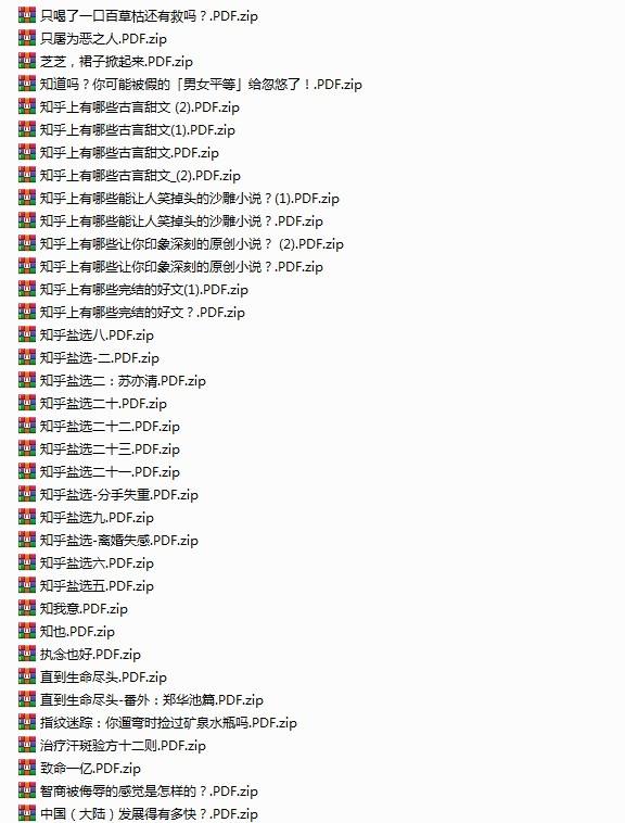 《知乎精选集》3822篇 一次看个够 大合集[pdf][25G]链接