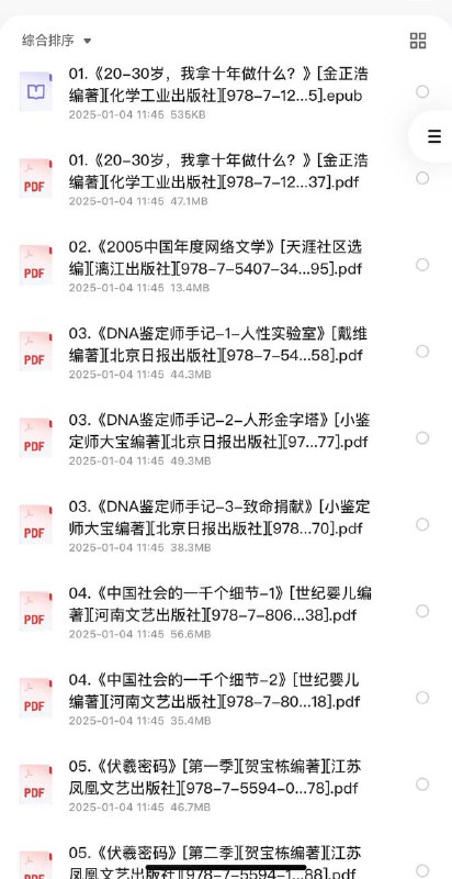 天涯论坛优质图书合集，均是当年火爆一时的作品[PDF/AZW3/EPUB]链接