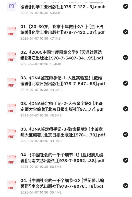 「天涯论坛优质图书合集，均是当年火爆一时的作品」链接