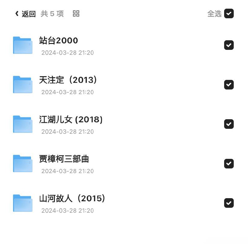 「贾樟柯【合集】」链接